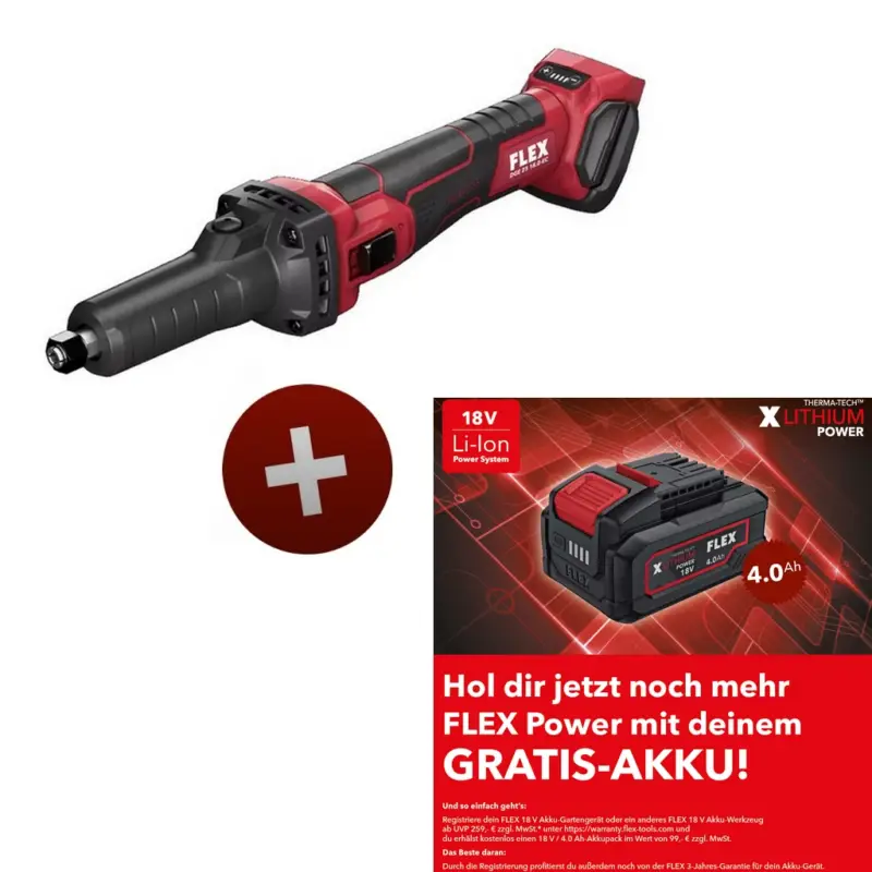 Sale Flex Akku Geradschleifer Schleifmaschine DGE 25 18.0 EC C Solo 18V 518867