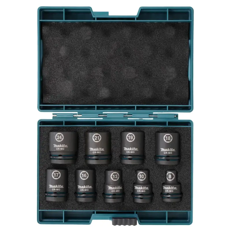Makita Impact Black Schlagnuss Set 9-teilig 1/2 Zoll Schlagschrauber E-16564 Markenprodukt