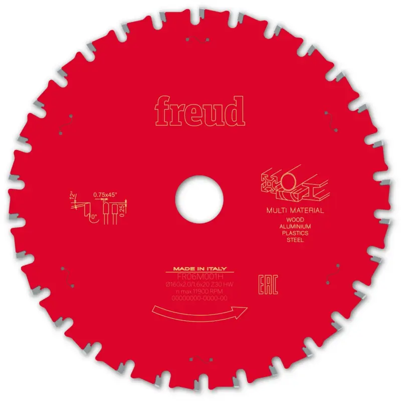 Solange Der Vorrat Reicht Freud Kreissägeblatt FR06M001H 160x20x2/1,6mm Z30 Tauchsäge Multi F03FS10114