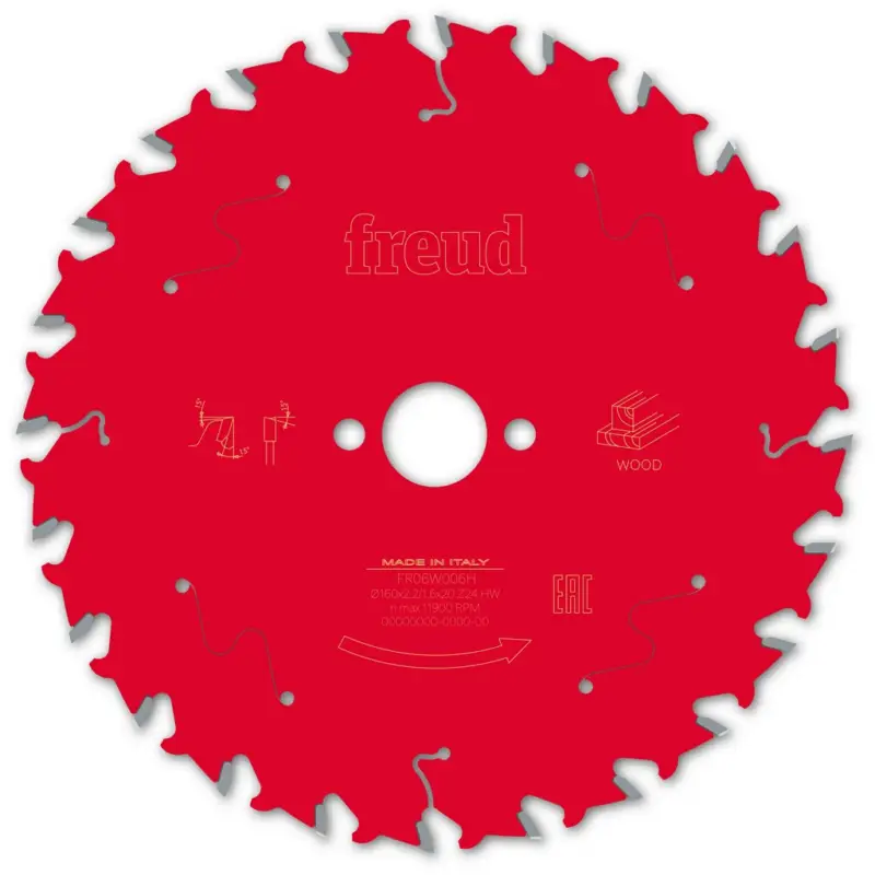 Sonderangebot Freud Kreissägeblatt FR06W006H 160x20x2,2/1,6mm Z24 Tauchsäge Holz F03FS09678