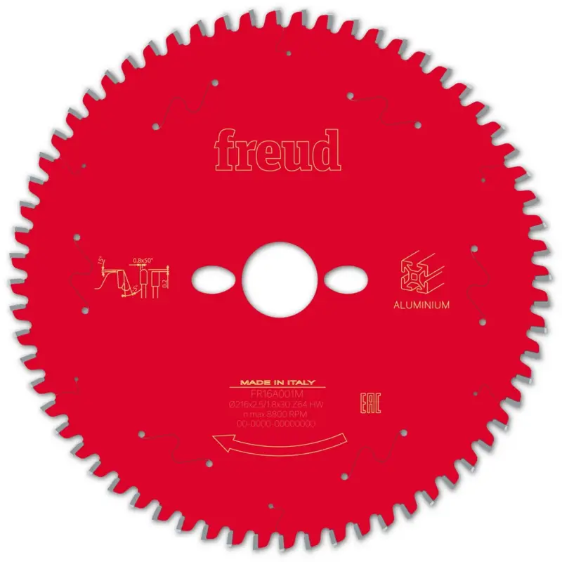Freud Kreissägeblatt FR16A001M 216x30x2,5/1,8mm Z64 Kappsäge Alu F03FS09821 Wochenendangebot
