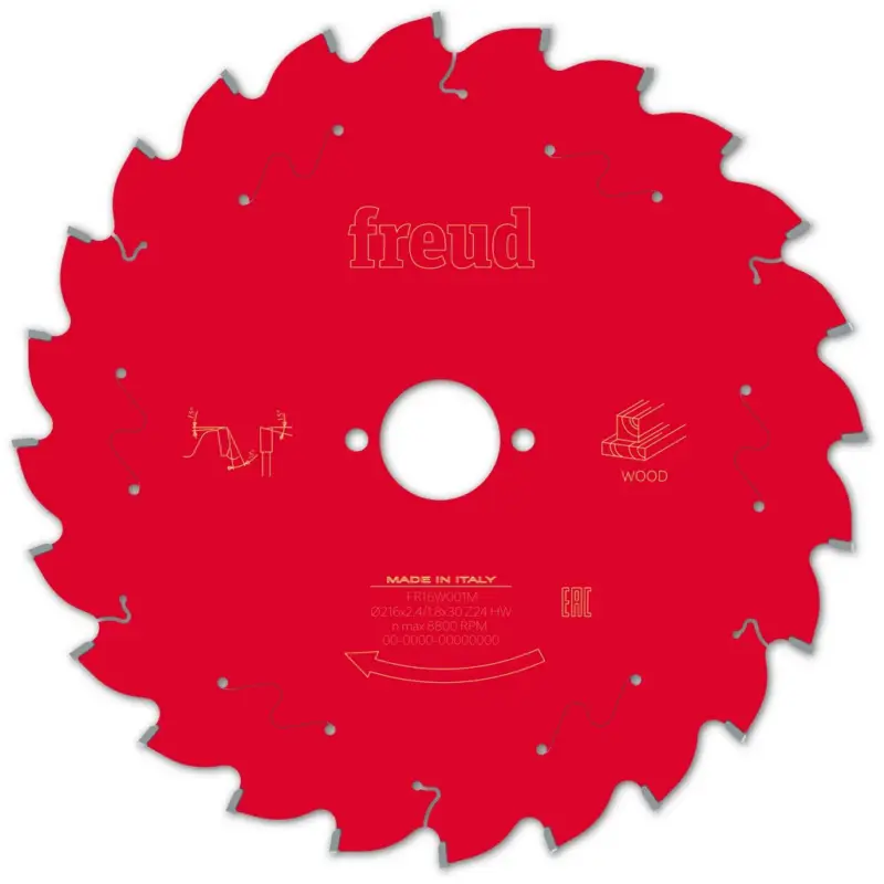 Must-Have Freud Kreissägeblatt FR16W001M 216x30x2,4/1,8mm Z24 Kappsäge Holz F03FS09748