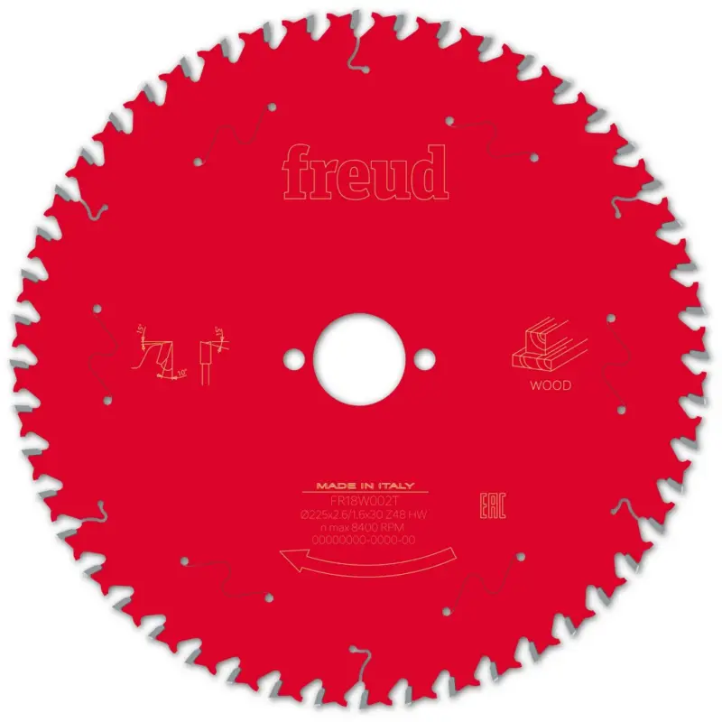 Freud Kreissägeblatt FR18W002T 225x30x2,6/1,6mm Z48 Holz MDF F03FS09773 Neue Kollektion