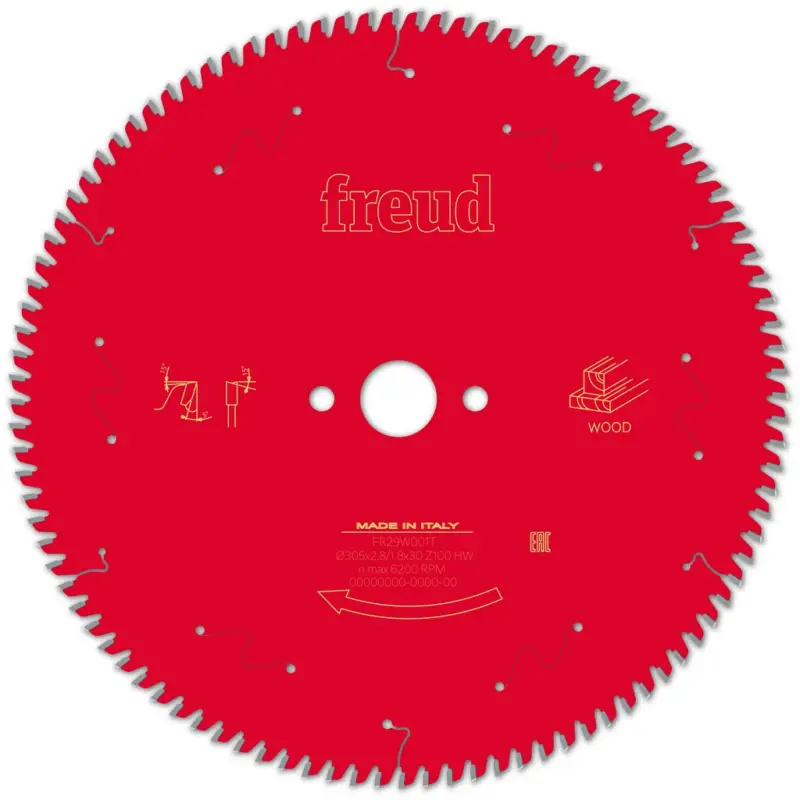 Kreissägeblatt FR29W001T 305x30x2,8/1,8mm Z100 Holz Tischkreissägen F03FS09787 Sale