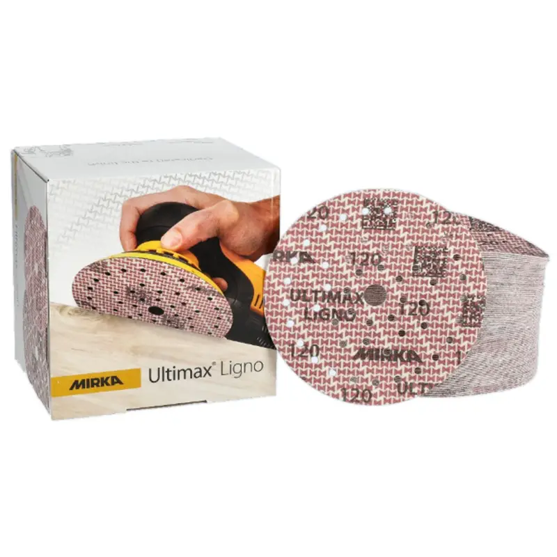 Saisonangebot Mirka Schleifscheibe ULTIMAX LIGNO 150mm Grip Multifit P120 100 Stück UL6M109912