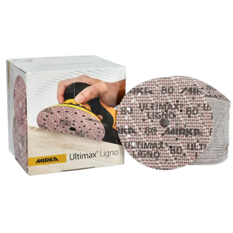 Schnäppchen Mirka Schleifscheibe ULTIMAX LIGNO 150mm Grip Multifit P80 100 Stück UL6M109980