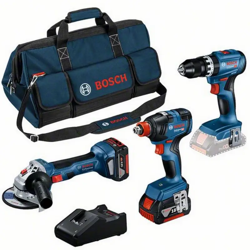 Bosch Profi Set Combo Kit Schrauber Schleifer GSB GDX GWS Akku 2x5Ah 0615990N31 Top-Angebot
