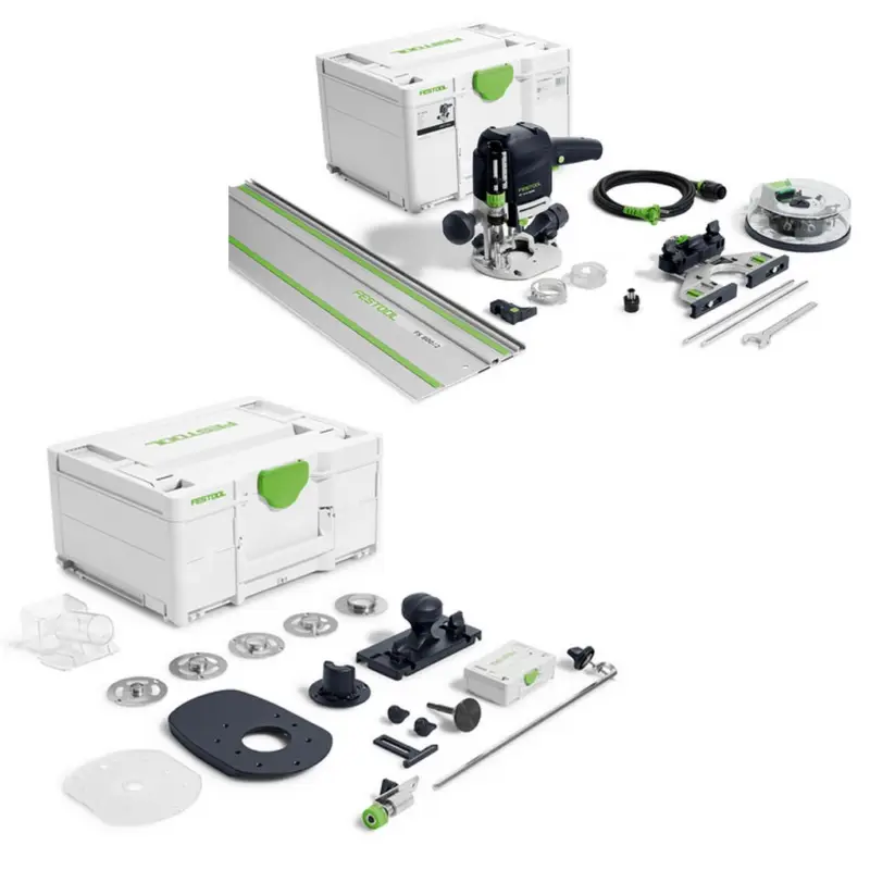 Nur Heute Festool Oberfräse OF 1010 REBQ-FS-Set+BOX inkl Zubehör Set ZS-OF 1010 M 578053