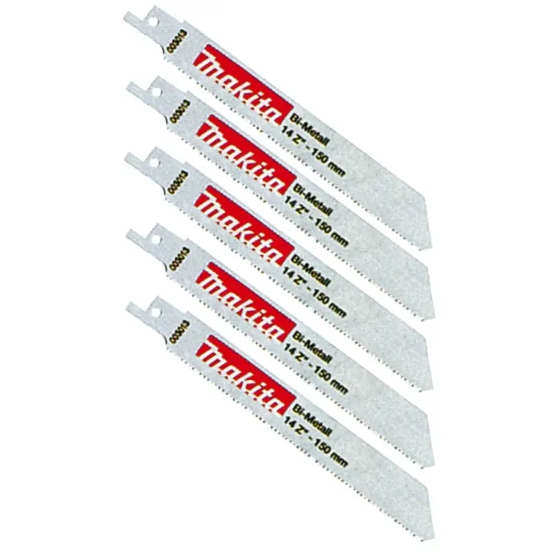 Neu Im Sortiment Makita Säbelsägeblätter 5 Stück BIM 150/14Z Stahl Metall P-04911 Reciproblatt