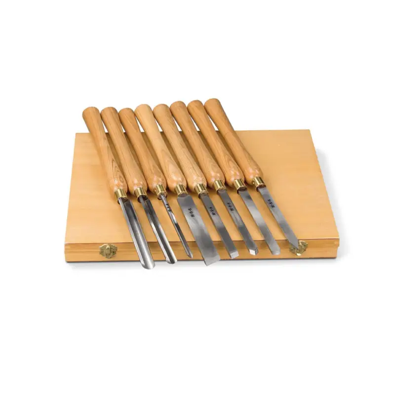 Super-Preis Holzstar Drechselmesser Set 8-teilig Drechseleisen für Drechselbank