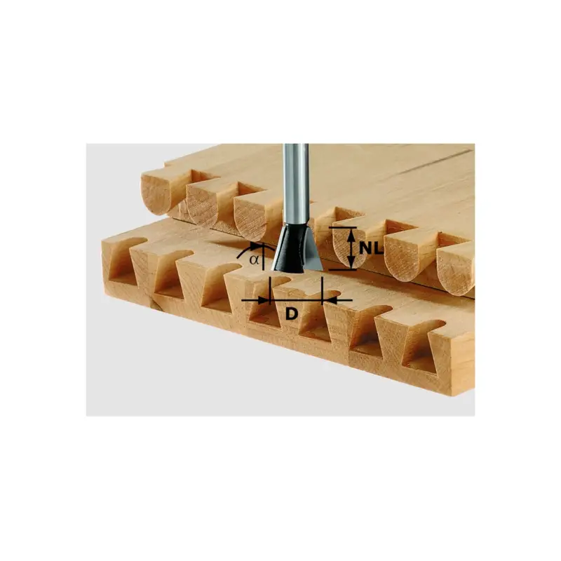 Mega-Angebot Festool Grat-/Zinkenfräser HW S8 D16/13,5/15° OF1010 OF1400 OF2200 490993 Fräser