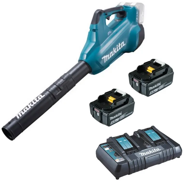 Makita Akku-Gebläse DUB362Z 2x 18V + Ladegerät DC18RD + 2x 5,0 Ah Akku BL1850b Sale