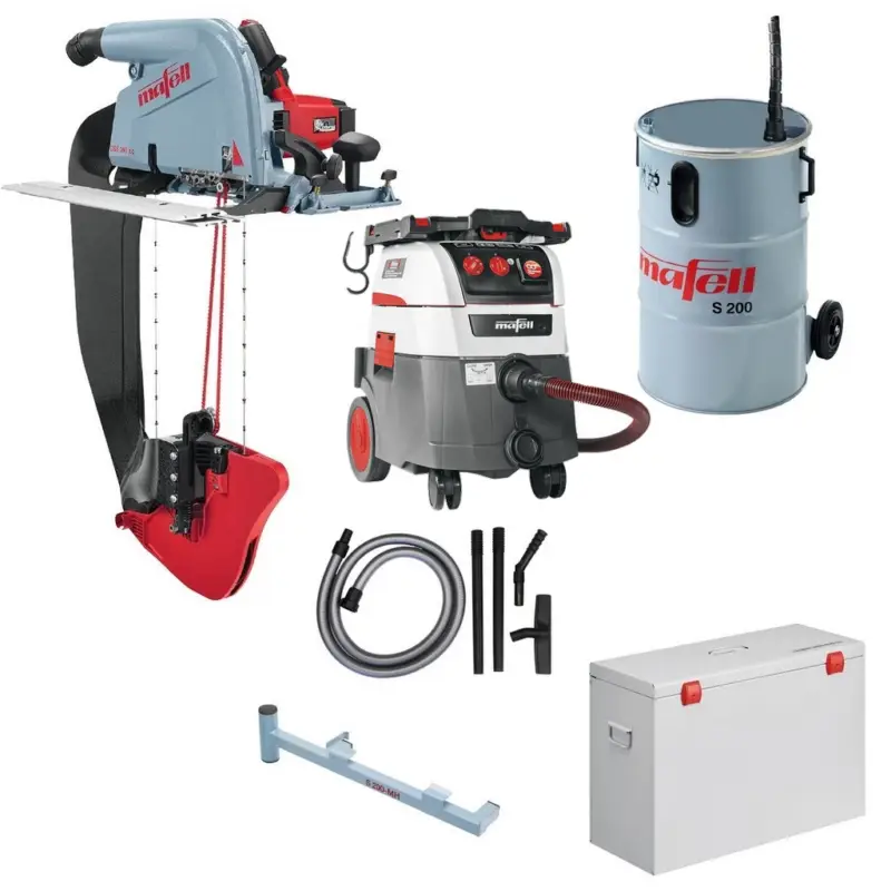 Mafell Dämmstoff Seilsäge DSS 300cc + Absauggerät S 35M + Volumensauger S200 Highlight