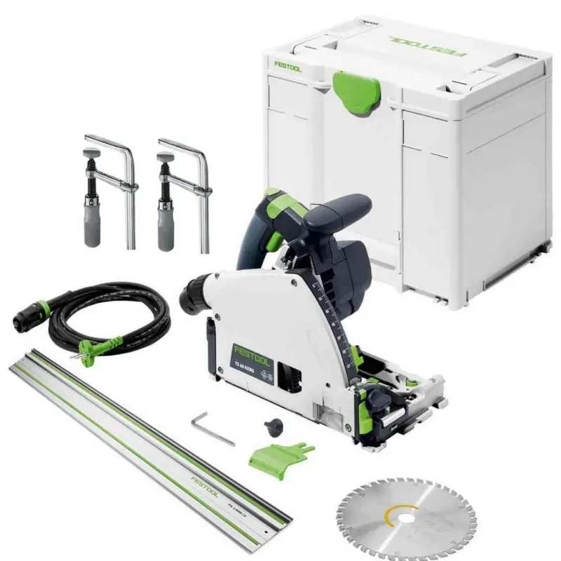 Festool Tauchsäge TS60 KEBQ-Plus Führungsschienen FS 1400/2 Schraubzwinge FSZ120 Top-Angebot