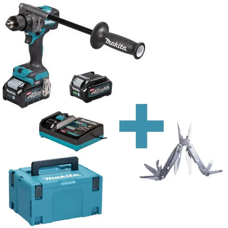 Letzte Chance Makita Akku Bohrschrauber XGT 40 V 150 Nm + Leatherman Multi-Tool DF001GD203