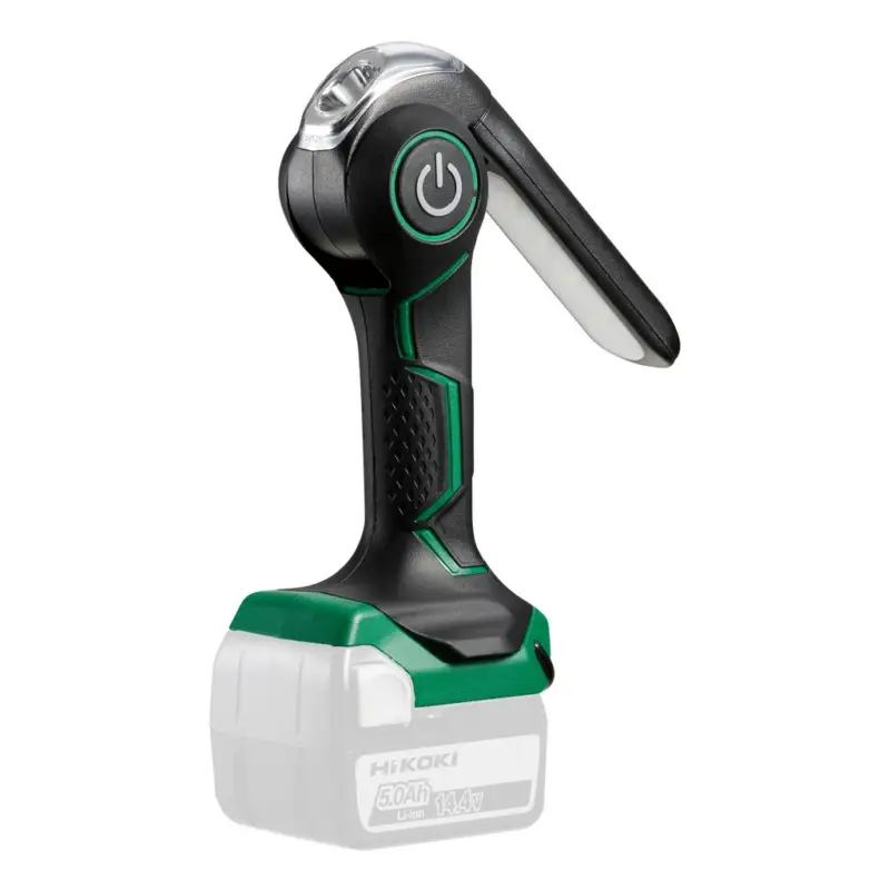 Neu Im Sortiment HiKOKI Akku Handlampe UB18DJLL0Z Lampe LED Solo 18V 230lm Kopf neig- und drehbar