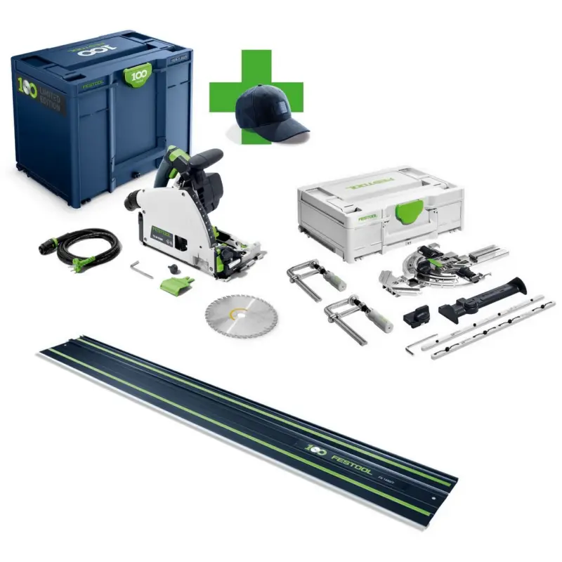 Festool Tauchsäge TS 60 KEBQ-Plus-FS 100Y + Führungsschiene 1400 mm + FS/2-Set Markenprodukt