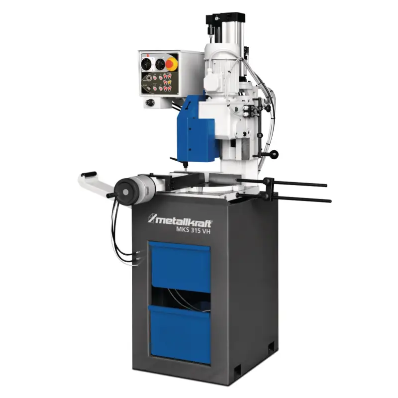 Halbautomatische Vertikal-Metallkreissäge Metallkraft MKS 315 VH 3623315SET Neue Kollektion