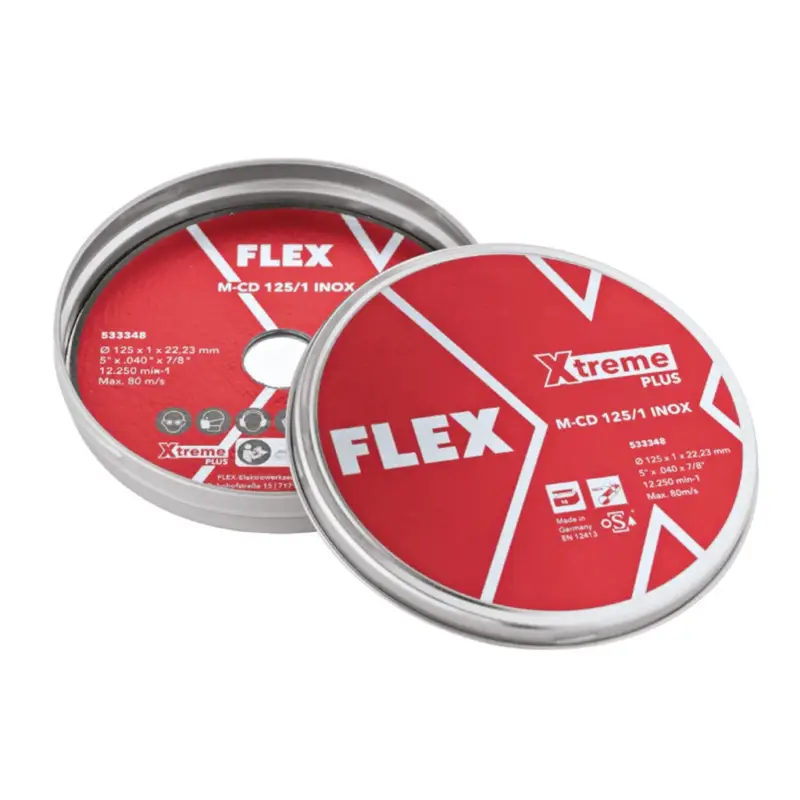Flex Dünne Trennscheibe (1 mm) Edelstahl/Stahl M-CD 125/1 INOX 10 Stück 533348 Neu Im Sortiment