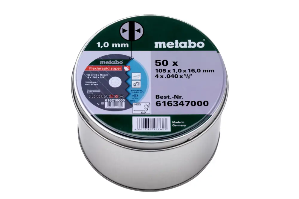 METABO 50 Flexiarapid super 105x1,0x16,0 Inox, TF 41 616347000 Echt