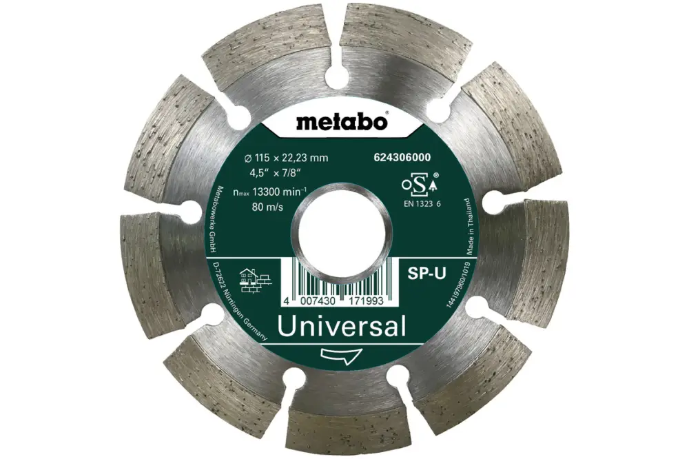 METABO Diamanttrennscheibe - SP - U, 115x22,23mm / B 624295000 Wochenendangebot