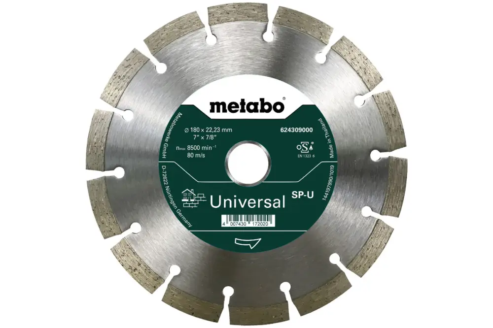 Top-Angebot METABO Diamanttrennscheibe - SP - U, 180x22,23 mm 624309000