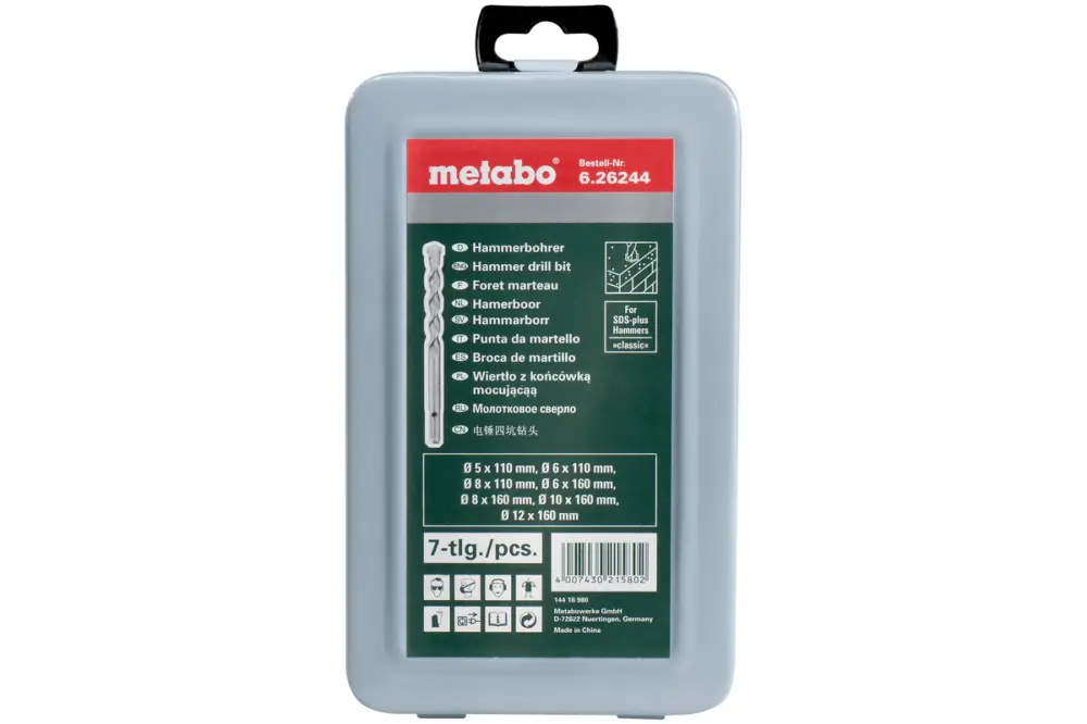 METABO SDS-plus Classic-Bohrersatz 7-teilig 626244000 Garantierte Lieferung