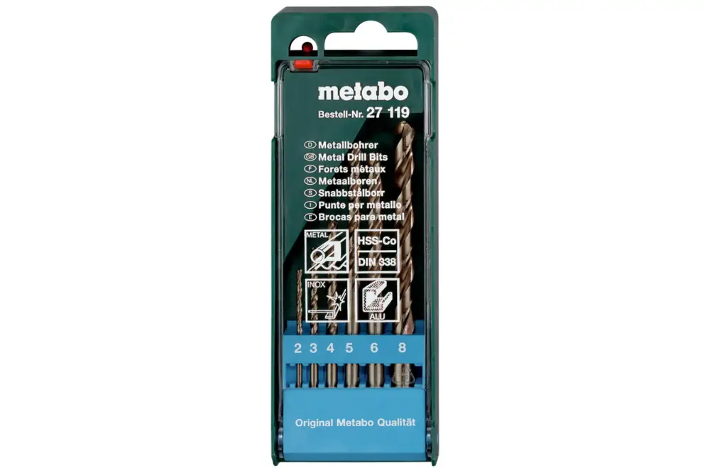Angebot METABO HSS-Co-Bohrerkassette 6-teilig 627119000
