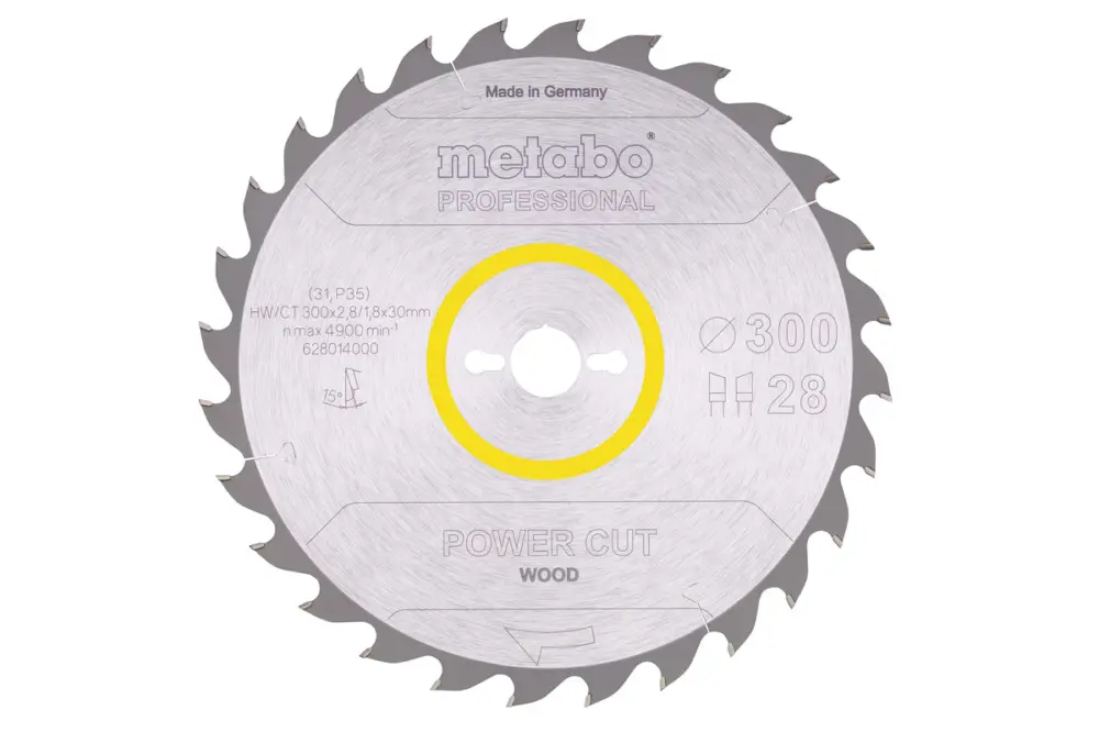 METABO Sägeblatt "power cut wood - professional", 300x30, Z28 WZ 15° 628014000 Billig