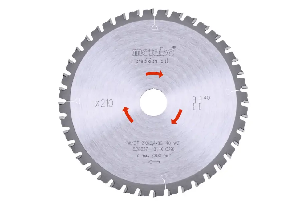 METABO Sägeblatt "precision cut wood - professional", 210x30, Z40 WZ 3° 628037000 Angebot