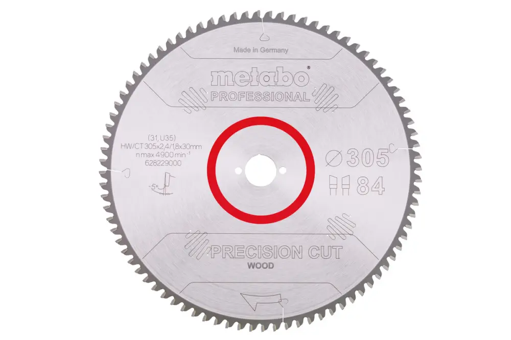 Nur Heute METABO Sägeblatt "precision cut wood - professional", 305x30, Z84 WZ 5° neg. 628229000
