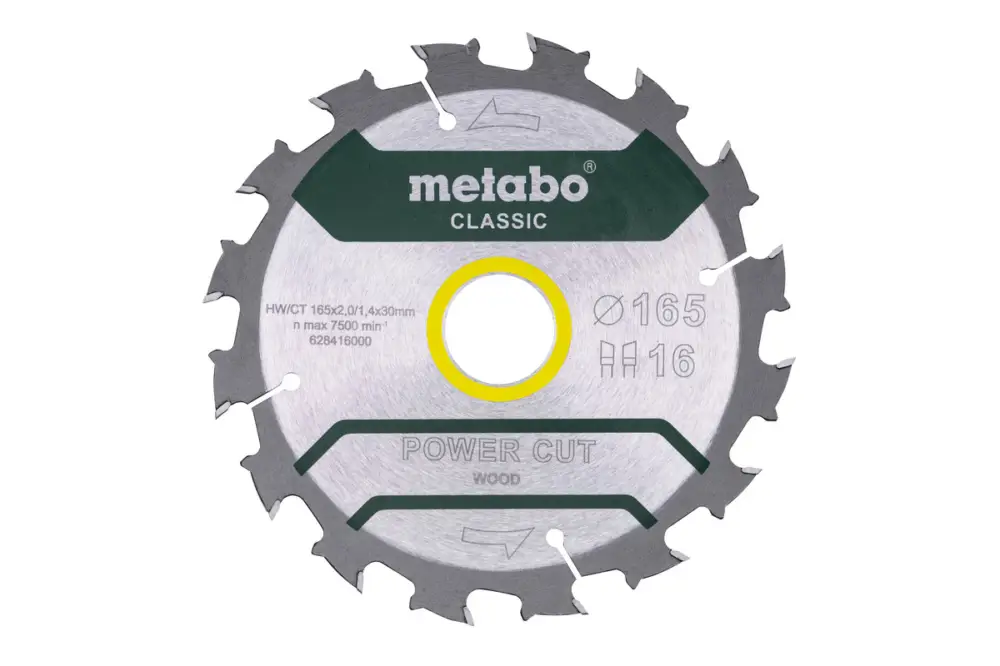 METABO Sägeblatt "power cut wood - classic", 165x30, Z16 WZ 5° /B 628416000 Online Kaufen