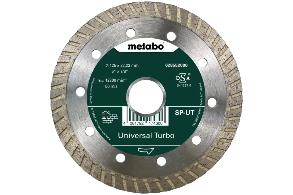 Expressversand METABO Diamanttrennscheibe SP - UT, 125x22,23 mm 628552000