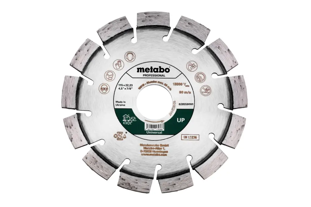 Jetzt Kaufen METABO Diamanttrennscheibe 115x22,23mm, "UP", Universal "professional" 628558000