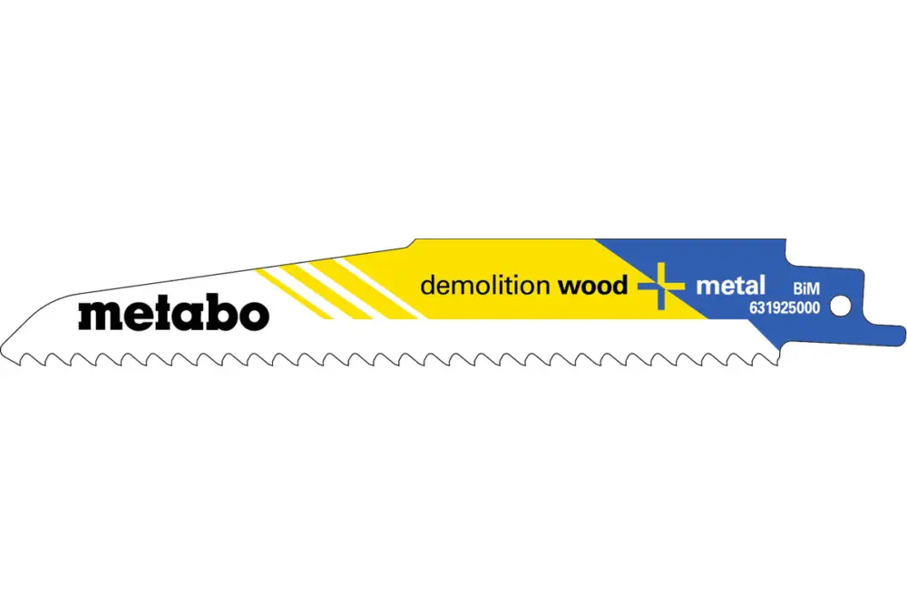 METABO 5 Säbelsägeblätter "demolition wood + metal" 150 x 1,6 mm 631925000 Super-Preis