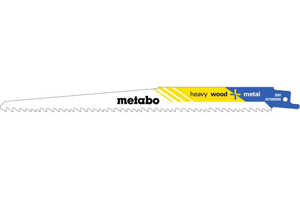 METABO 5 Säbelsägeblätter "heavy wood + metal" 225 x 1,25 mm 631986000 Neue Ware