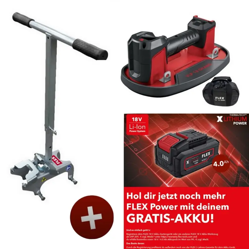 Flex Akku-Vakuumheber VLP 18.0 C 18V 531330 + Handtragegriff VLP-HCH SOLO 534761 Direktkauf