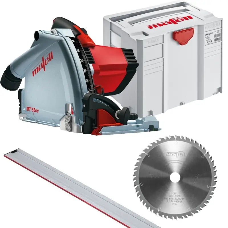 Schneller Versand Mafell Tauchsäge MT 55 cc Fan Set MT 55 cc MidiMAX Führungsschiene Sägeblatt