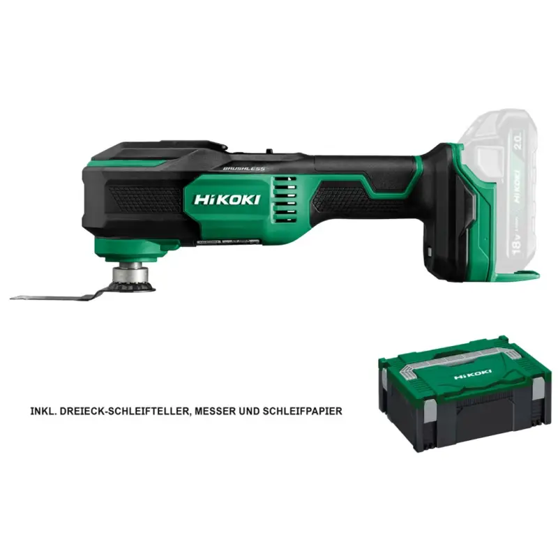 HiKoKi Akku Multitool CV18DAW2Z CV18DA Solo 18V 1,2 kg 20000 /min OIS Starlock Neu Im Sortiment