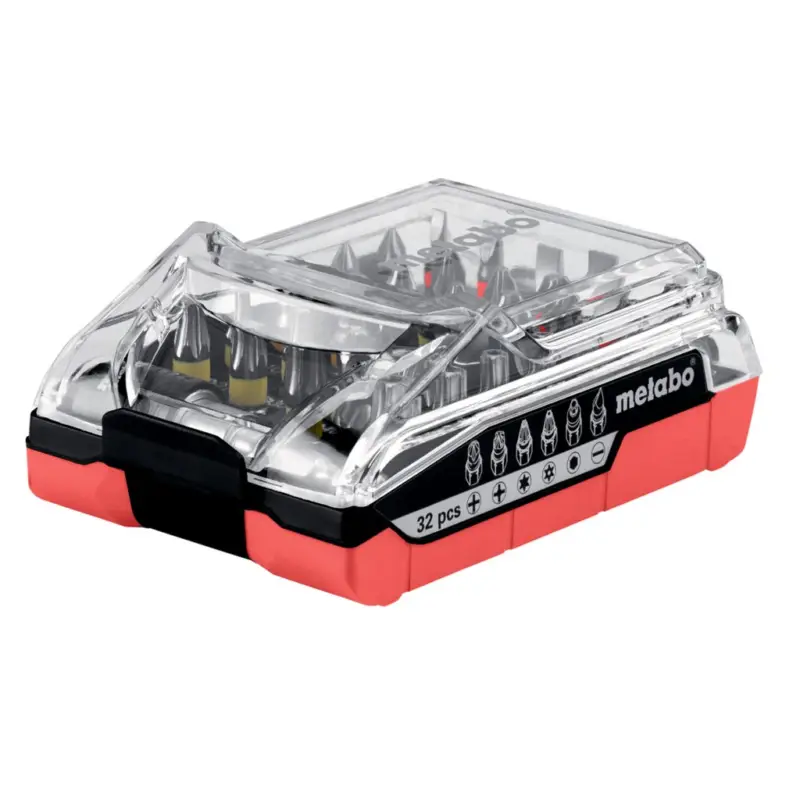 Sonderaktion Metabo Akku-Bit-Box 32-teilig Schrauber-Bit-Sortimente Farbcodierung 626696000