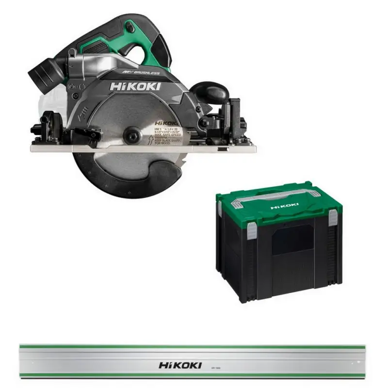 HiKoKi Akku-Handkreissäge Multivolt Solo 36V C3606DUMW2 + Führungsschiene 1600mm Preisreduziert
