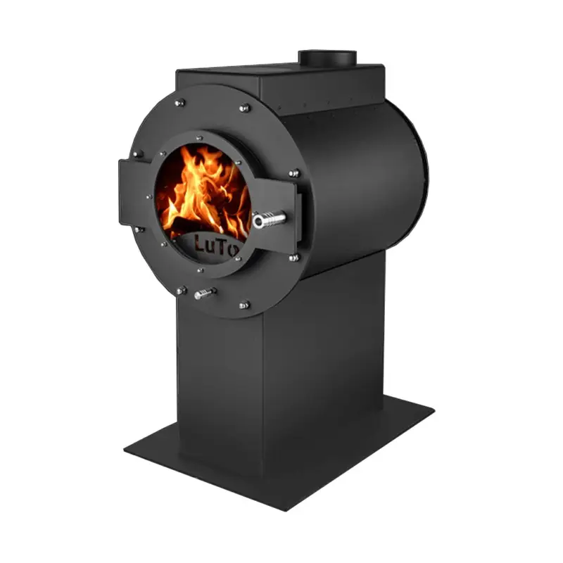 Kanuk Kaminofen LUTO VIII TOWER 8 kW Integrierte Scheibenspülung 2100417 Rabatt