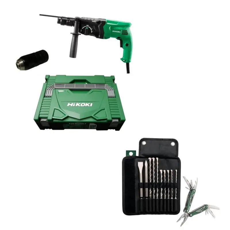 HiKoKi Bohrhammer Meißelhammer Nr. DH24PMHW1Z + Metabo Bohrerset 631690000 Jetzt Kaufen