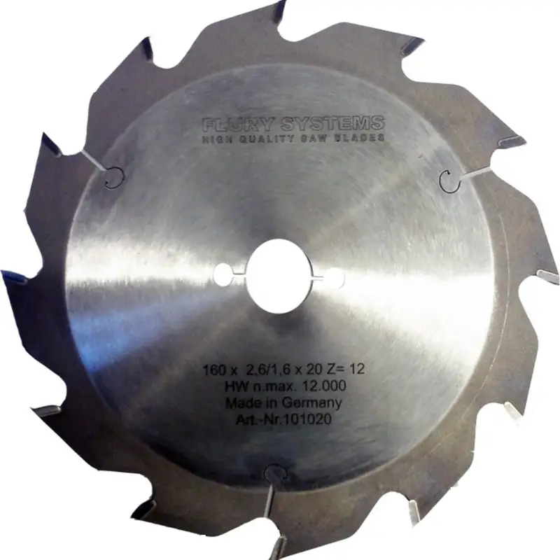 Flury HM Blatt 160x2,6x1,6x20 Wechselzahn für Holz Leimholz Spanplatten 101020 Billig