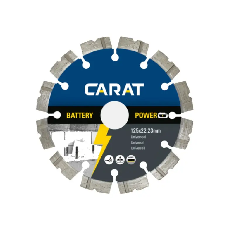 Carat Diamanttrennscheibe UNIVERSAL BATTERY POWER Akku 125 x 22,23 mm CBP1253000 Highlight