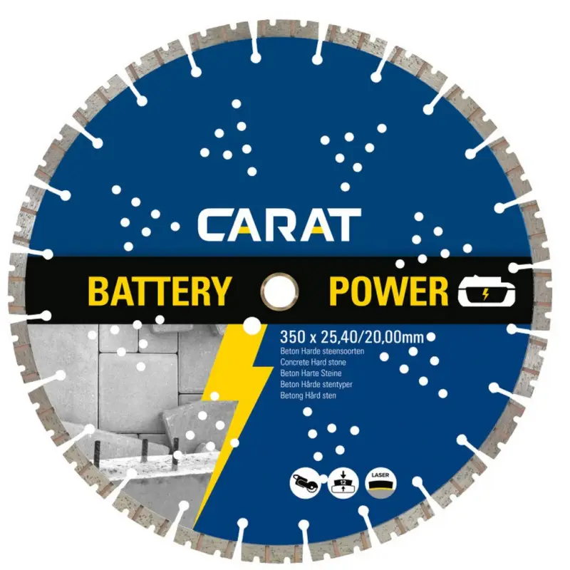 Mega-Angebot Carat Diamanttrennscheibe Beton CARAT TRENNSCHEIBE BATTERY POWER CBP3504200
