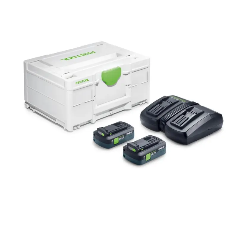 Festool Energie-Set SYS 18V 2xTBX4/TCL6DUO für 18 Volt Geräte Bluetooth 578819 Wochenendangebot
