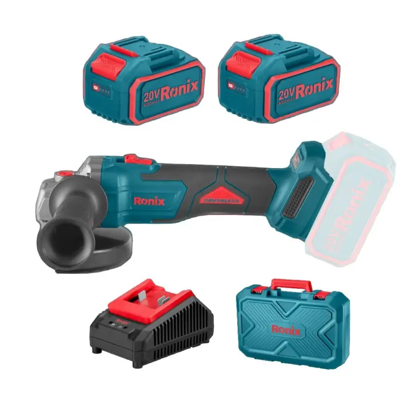 Meistverkauft Ronix Akku Mini-Winkelschleifer 125 mm 20 V für Makita 18 V 4 Ah 1,96 kg 8680