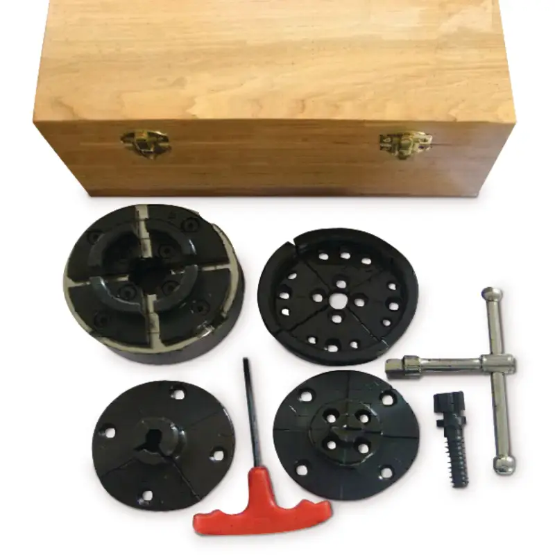 Nur Heute Vier-Backenfutter Holzkraft M33 x 3,5, Profi-Set mit Ablaufsicherung 5831500