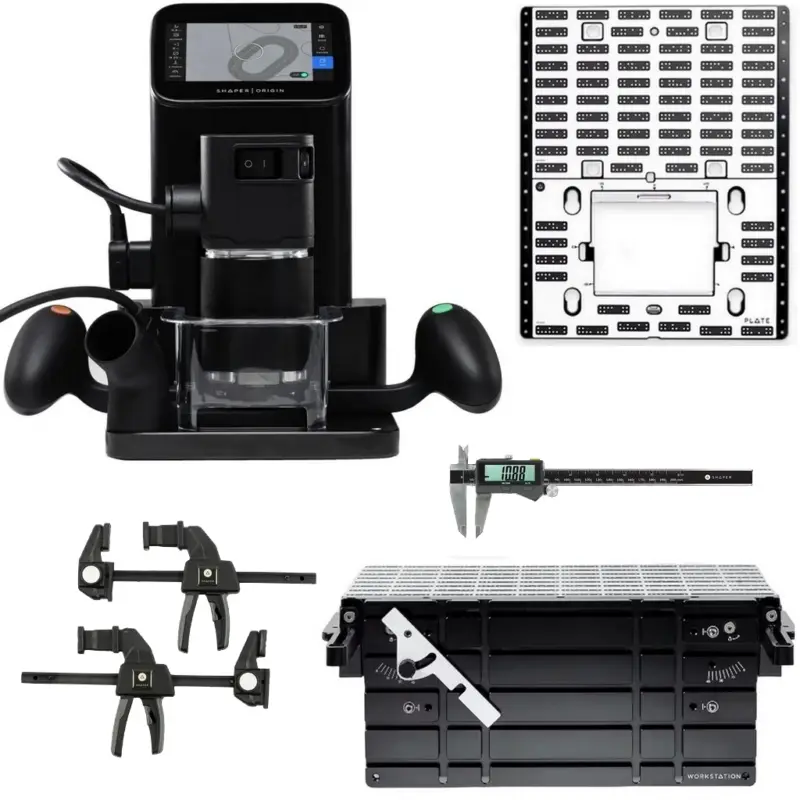 Markenprodukt Shaper Origin SO2-EN Plate Workstation Funk Messschieber Einhandzwingen